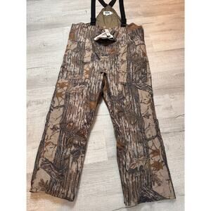 VTG 10X Gore-Tex Camo Bib Hunting Overalls Size XL Made In USA